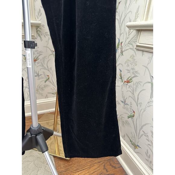 Calvin Klein Womens Black Velvet Soft Pants Jeans Sz 14 EUC - Picture 2 of 6
